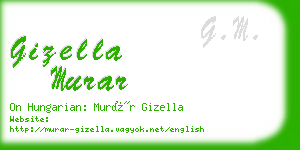 gizella murar business card